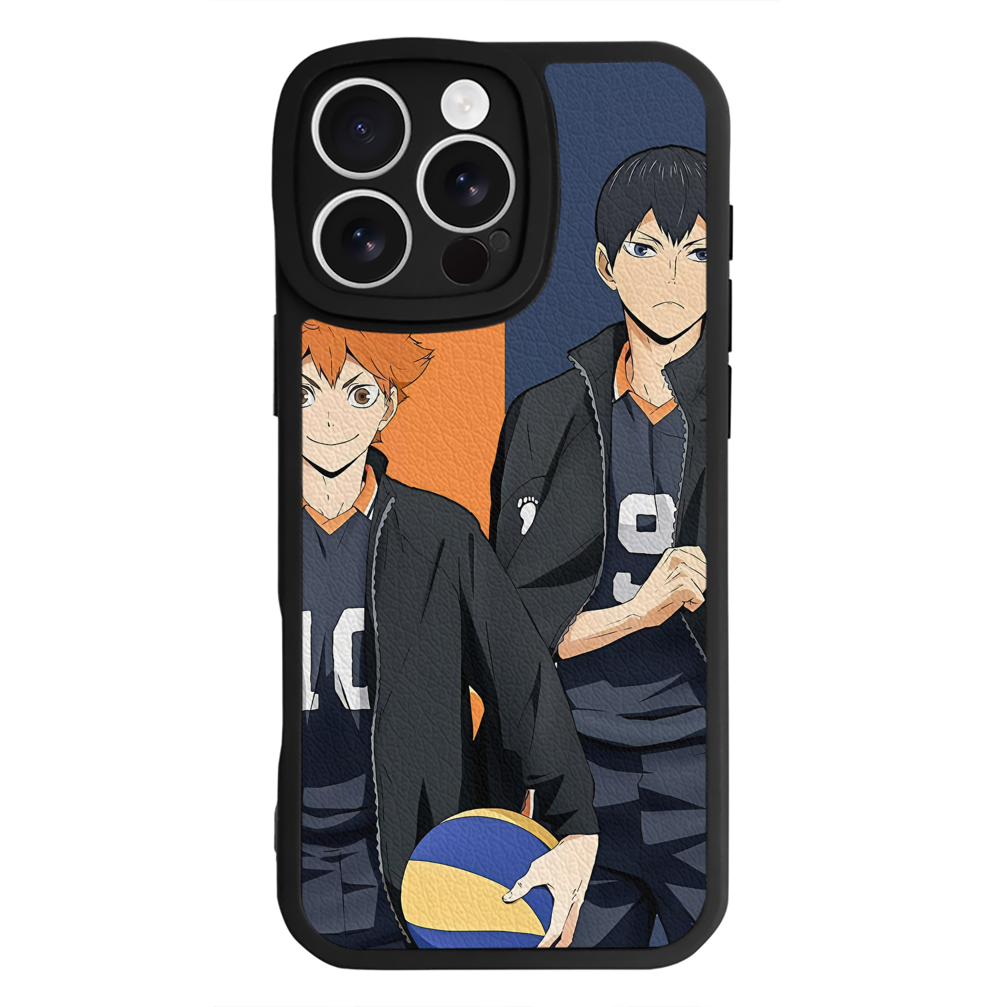 （画像用） ハイキュー!! Haikyu!! 【iPhone 16シリーズ対応】シリコンスマホケース（レザー調） 材質：シリコン